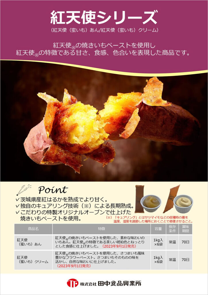 田中食品興業所 新商品「紅天使シリーズ」販売開始のご案内 – 新着情報 – 岡山の製パン・製菓原材料卸 株式会社中国リス食品販売